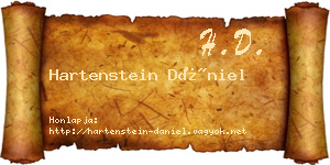 Hartenstein Dániel névjegykártya